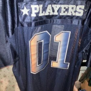 Zen sports blue players football jersey shirt #01 new with tags adult size xL